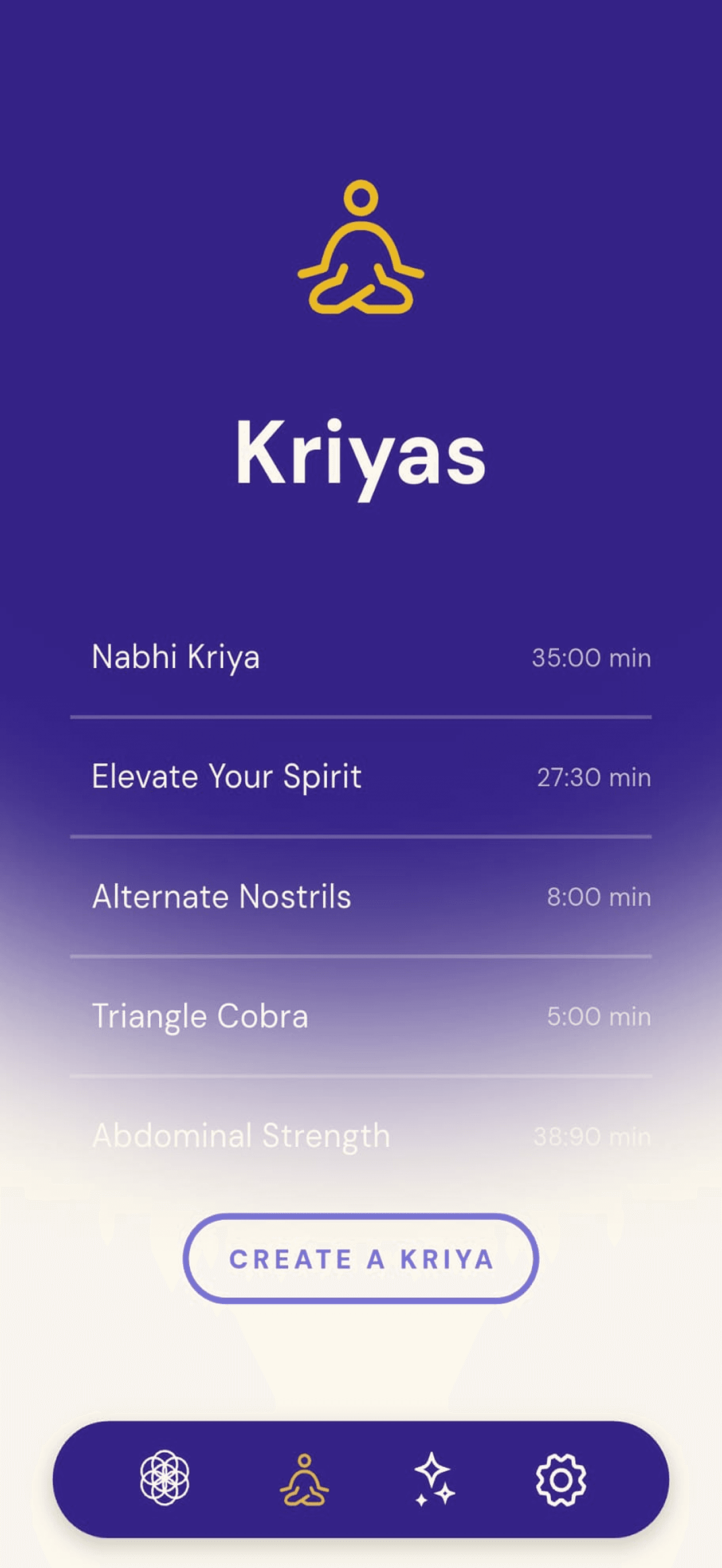 Kriyas List